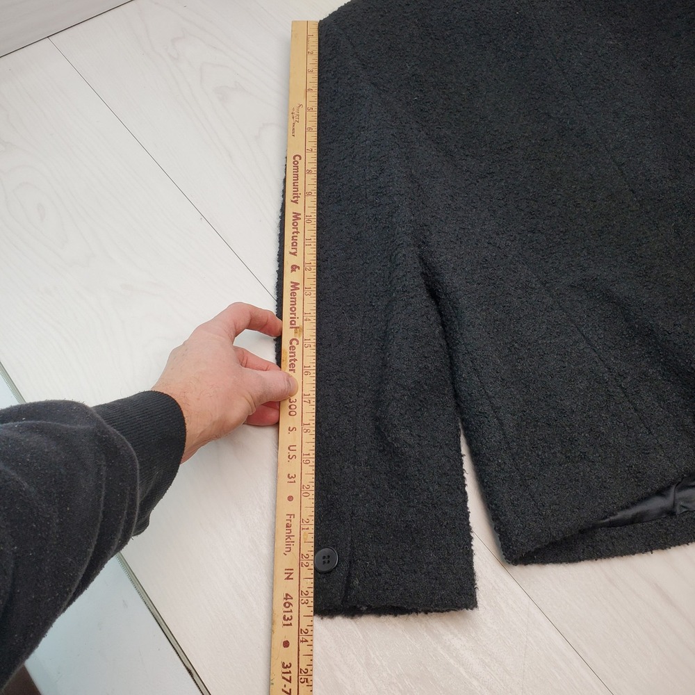 Jones New York Black Textured Blazer Jacket Womens Size 14 Button Front‎ Classic - Picture 7 of 11
